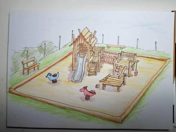 So soll der Spielplatz einmal aussehen