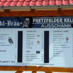 Der Pretzfelder Keller kurz vor der Eröffnung am Osterwochenende